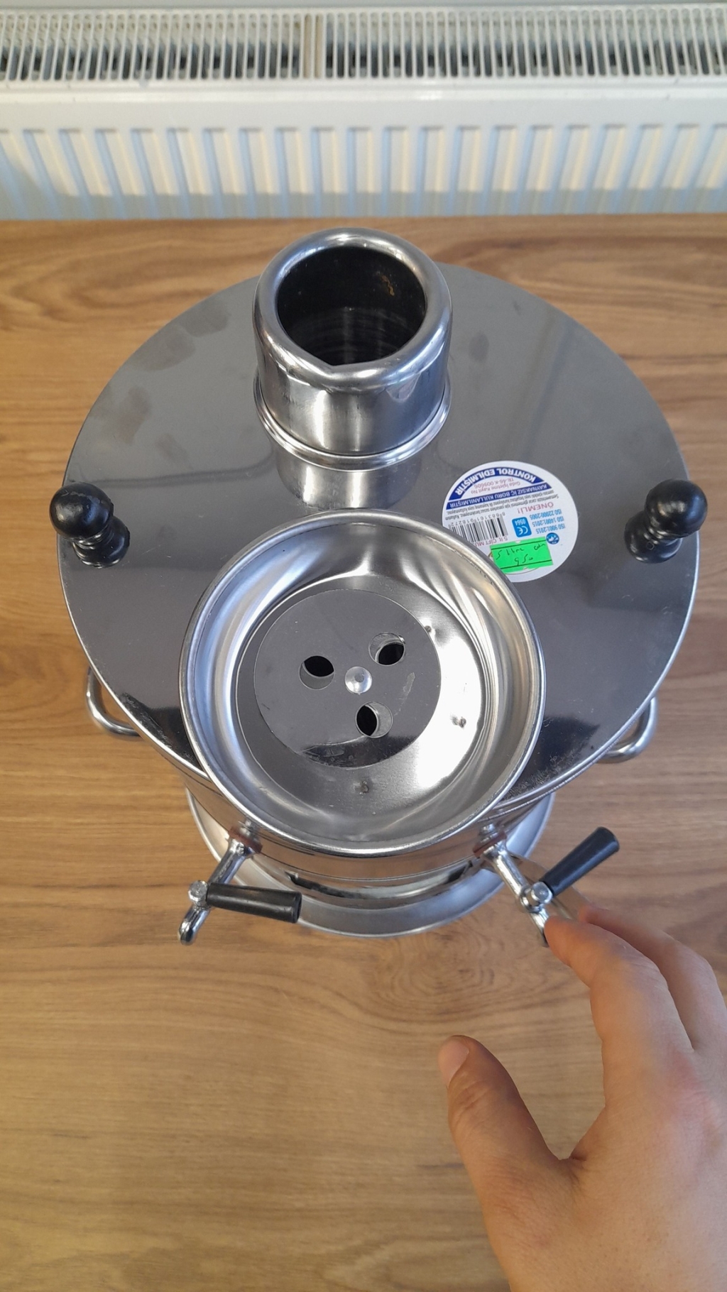 5 litre çift musluklu semaver modelimiz.