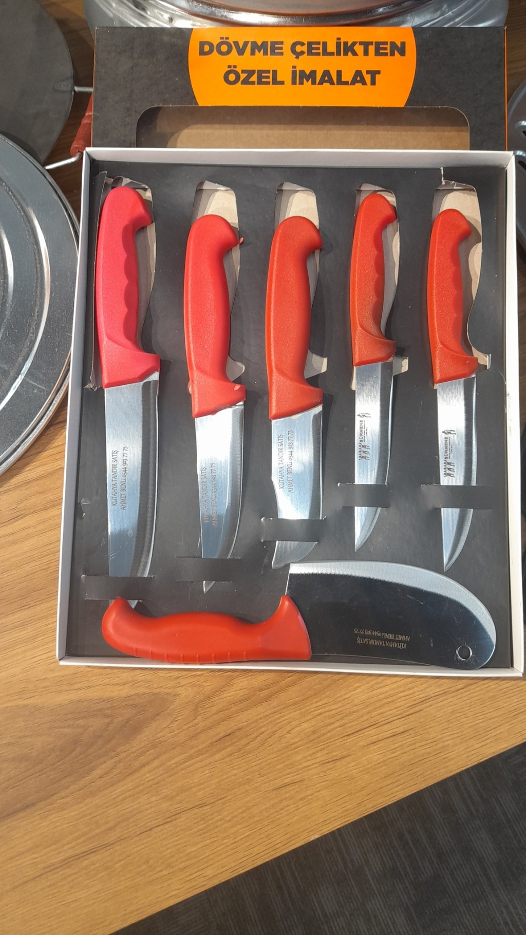 KURBAN SETİ 6 BIÇAK  ULTRA PLUS  TOPLAM 21 PARCALI ÇİFT TOPRAK  mükemmel set